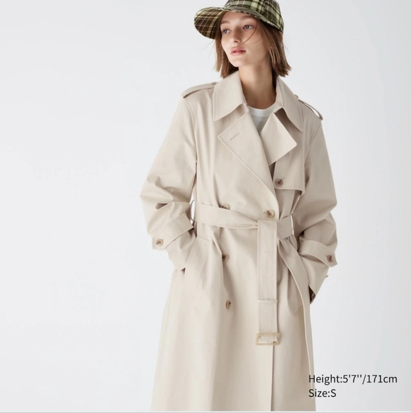 Uniqlo Jackets & Blazers - Uniglo and Commence Classic Beige Women's Trench Coat Size Large